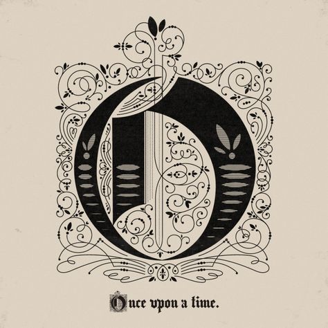 Once upon a time | Drew Melton: the Phraseology Project Once Upon A Time Font, Time Graphic Design, Typography Tattoo, Time Graphic, Typography Images, Japanese Typography, Typography Hand Drawn, Beautiful Lettering, Drop Cap