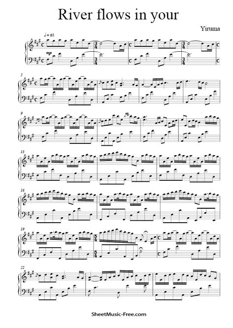 River Flows In You Sheet Music PDF Yiruma Free Download River Flows In You Violin Sheet Music, River Flows In You Piano Letters, Yiruma Piano, Popular Piano Sheet Music, Alto Saxophone Sheet Music, River Flows In You, Free Printable Sheet Music, River Flow, Piano Sheet Music Pdf