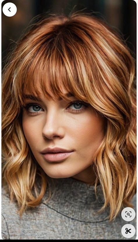 Fall Hair Inspiration, Copper Blonde Hair Color, Layered Shag, Hair Colors For Blondes, Copper Blonde Hair, Copper Balayage, Ash Blonde Hair Colour, Copper Blonde, Brown Curls