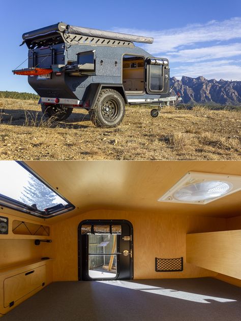 All-Terrain Dropy Teardrop Trailer Adapts to Your Wild Adventures Hunting Trailer, Teardrop Trailer Camping, Off Road Teardrop, Rv Holiday, Camping Trailer Diy, Teardrop Camper Trailer, Adventure Trailers, Trailer Diy, Overland Trailer