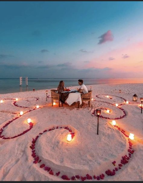 Proposal Pictures, Dream Dates, Romantic Date Night Ideas, Beach Proposal, Romantic Surprise, Couple Travel, Deepak Chopra, Romantic Beach, Wedding Proposals