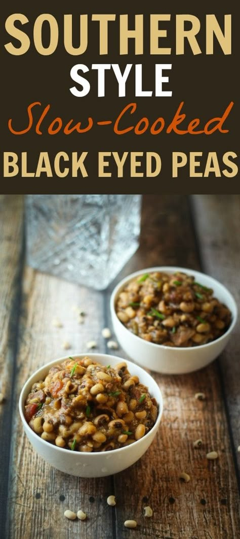 Black Eye Peas Crockpot, Slow Cooker Black Eyed Peas Recipe, Black Eyed Peas Recipe Crock Pot, Slow Cooker Black Eyed Peas, Cooking Black Eyed Peas, Black Eyed Peas Recipe, Affordable Recipes, Peas Recipe, Slow Cooked Meals