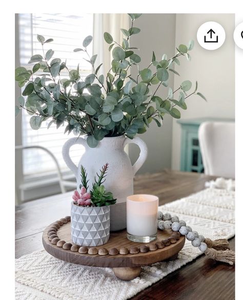 Dining Table Decor Centerpiece, Coffee Table Decor Living Room, Table Centerpieces For Home, Kitchen Table Centerpiece, Dining Room Centerpiece, Summer Centerpieces, Dining Room Table Centerpieces, Farmhouse Centerpiece, Countertop Decor