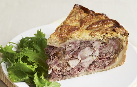 Try Mary Berry's raised game pie after a successful day in the field when you have a house full of guests. And any leftovers work well for a cold buffet To find out more about our farm shop remember to either visit our Facebook page https://www.facebook.com/BirdineyeFarmshopUckfield or message us on farmshop@ajmwebservices.co.uk Game Pie, Scottish Meat Pie Recipe, British Food Traditional, British Baking Show Recipes, British Bake Off Recipes, Hp Sauce, Meat Pie Recipe, Beef Wellington Recipe, Bake Off Recipes