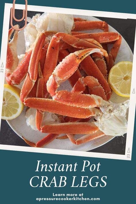 Steamed Instant Pot Crab Legs Crab Legs In Instant Pot, Steamed Crab Legs, Steamed Crab, Instant Pot Steam, Legs At Home, Steamed Crabs, Snow Crab Legs, Snow Crab, Instant Pot Pasta Recipe