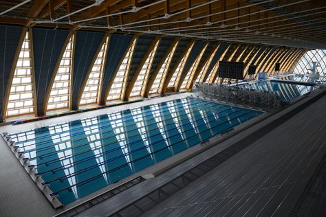 Gallery of Palace Of Water Sports In Kazan / SPEECH Architectural Office - 11 Olympic Pool, Sports Facility Architecture, Leisure Centre, Pool Architecture, Aquatic Center, Swimming Pool Architecture, Sport Center, Architecture Panel, Sports Center