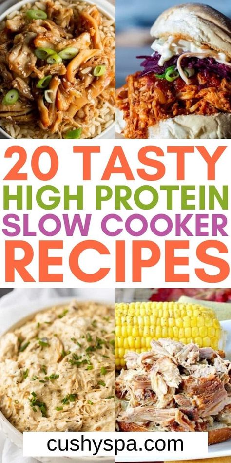 Protein Slow Cooker Recipes, High Protein Slow Cooker Recipes, High Protein Meals, High Protein Dinner, Protein Dinner, Healthy High Protein Meals, Protein Diet, Best Low Carb Recipes, Slow Cooker Dinner