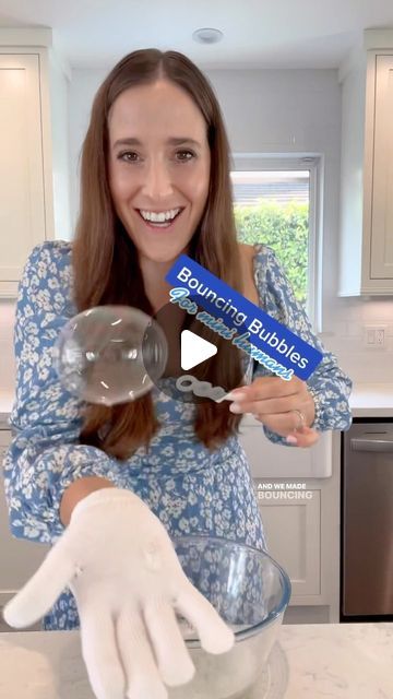 Kate Bast | The Bast Family on Instagram: "Need a fun indoor activity this weekend? Try this! 🫧 BOUNCING BUBBLES ���🫧 How to make bouncing bubbles: - Combine 4 tbsp of water with 1 tbsp of dish soap (I used @dawndishwash ) and stir. - Then mix in 2 tbsp sugar until it dissolves. - Put on a winter glove to stop the bubbles popping. - Use a bubble wand to blow the bubbles! Enjoy! #kidactivities #keepingkidsbusy #toddleractivities #toddleractivitiesathome #indooractivities" How To Make Bouncing Bubbles, Bouncing Bubbles, Spring Break Camping, Bubble Activities, How To Make Bubbles, Keeping Kids Busy, Bubble Wand, Fun Indoor Activities, Survival Skills Life Hacks