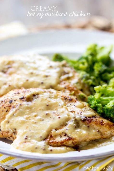 Pioneer Woman-Style Honey Mustard Chicken Recipe | FaveSouthernRecipes.com Creamy Honey Mustard Chicken, Creamy Honey Mustard, Honey Mustard Chicken Recipes, Creamy Honey, Mustard Chicken Recipes, Pasta Fatta In Casa, Honey Mustard Chicken, Mustard Chicken, Mustard Sauce