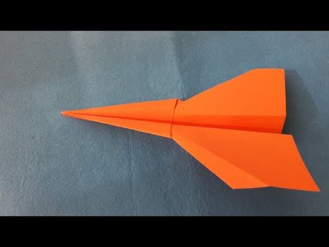 (3338) Origami Avión de Papel. Como Hacer Avión de Papel . - YouTube Paper Airplane Steps, Make Paper Plane, Airplane Diy, Flapping Bird, Origami Plane, Origami Airplane, Make A Paper Airplane, Paper Planes, Origami Paper Art