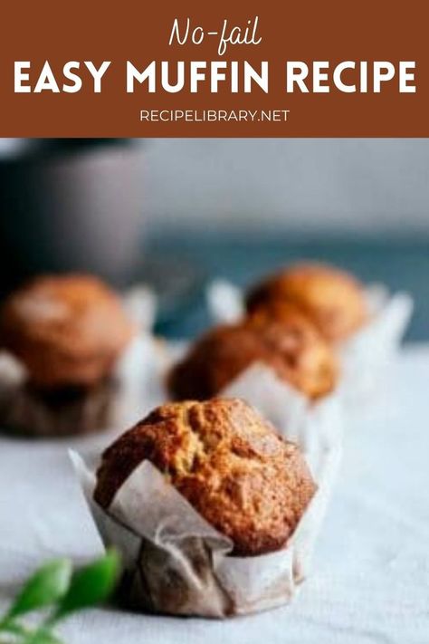 No fail Easy Muffin Recipe Basic Muffins, Basic Muffin, Easy Muffin Recipe, Basic Muffin Recipe, Date Muffins, Homemade Bruschetta, Christmas Pudding Recipes, Muffins Recipes, Chocolate Recipes Homemade