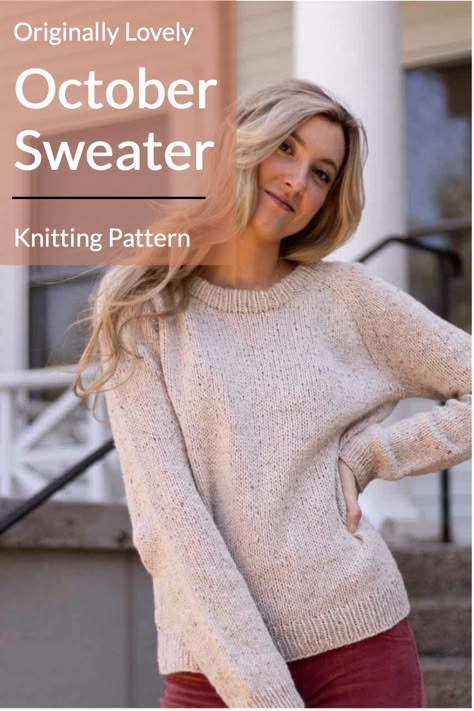 Women's Sweater Patterns To Knit, Basic Top Down Sweater Pattern, Sweater Knit In The Round, Top Down Jumper Knitting Pattern, Lightweight Sweater Knitting Patterns, Dk Jumper Pattern Free Knitting, Neck Down Sweater Pattern, Ladies Jumper Knitting Pattern, V Neck Pullover Knitting Pattern