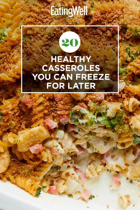 Make Ahead Casseroles To Freeze Healthy, Make And Freeze Casseroles, Reheatable Casserole, Healthy Frozen Casserole Recipes, Casseroles For Elderly, Freezable Casseroles Healthy, Large Freezer Meals, Make Ahead And Freeze Casseroles, Casserole Recipes That Can Be Frozen