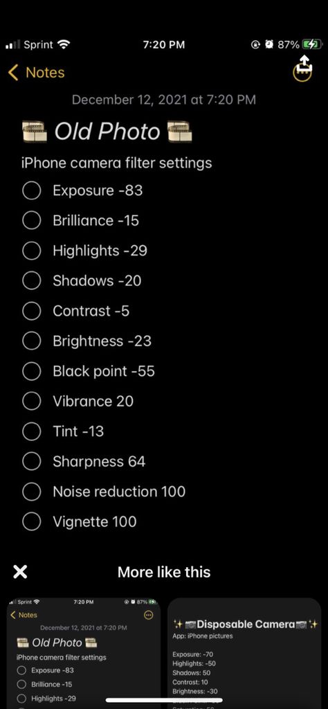 Disposable Camera Effect Iphone, Iphone Disposable Camera Filter, Iphone Photo Edit Settings Halloween, How To Edit Photos To Look Like Film Iphone, Moody Filter Iphone, Old Camera Aesthetic Filter, Disposable Camera Editing Iphone, Nostalgia Photo Settings, 90s Photo Edit Iphone
