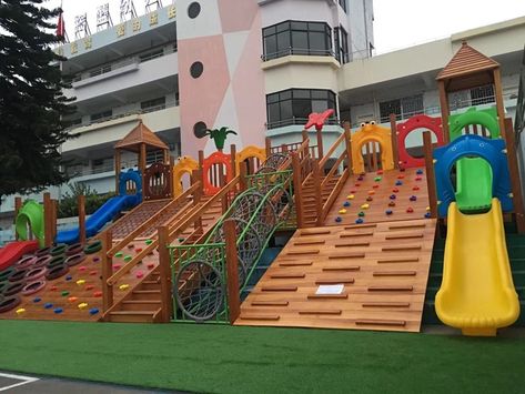 Backyard Water Parks, Indoor Soft Play, Diy Kids Playground, Playground For Kids, Rubber Playground, Indoor Playroom, Kids Play Spaces, Daycare Design, Playground Slide