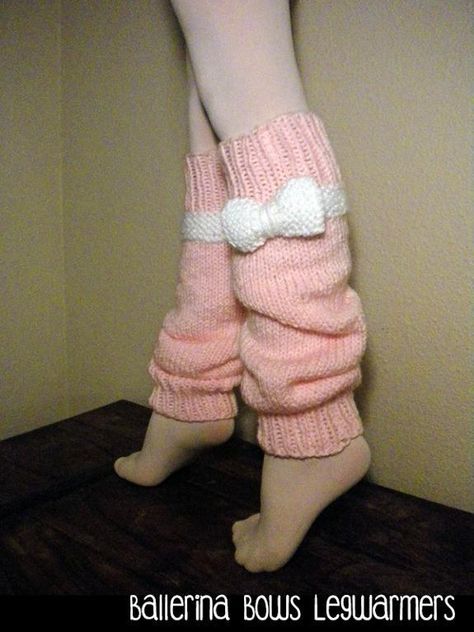 Ballerina Bows Legwarmers for Ballet Dancers, sizes 2-4 years, 6-9 years, and 10 and up! Legwarmers Knitting Pattern, Legwarmers Pattern, Traditional Socks, Kids Knitting Patterns, Crochet Leg Warmers, Baby Booties Knitting Pattern, Holiday Sewing, Ballerina Party, Knit Leg Warmers