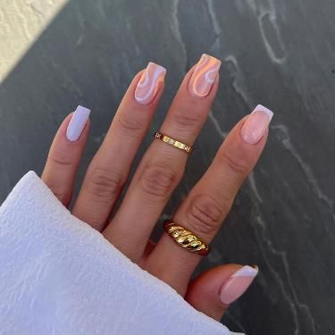 Summer Gel Nails, Simple Gel Nails, Summery Nails, Simple Acrylic Nails, Cute Summer Nails, Cute Gel Nails, Acrylic Nails Coffin Short, Summer Acrylic Nails, Short Acrylic Nails Designs