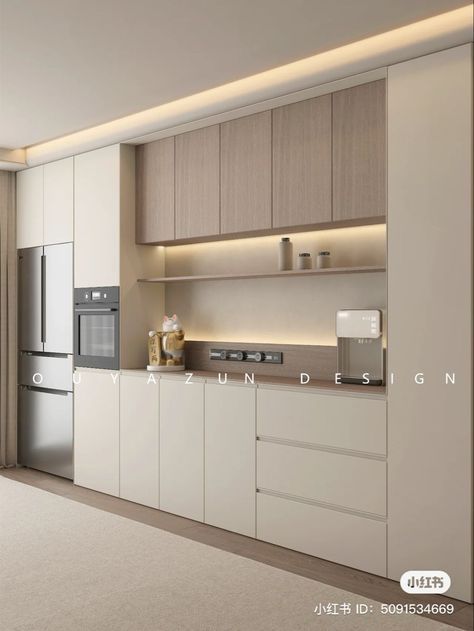 Kitchen Ideas Modern Luxury 2024, Kitchen Cabinet Ideas Modern, Minimal Kitchen Design, Kitchen 2024, Desain Pantry, Kabinet Dapur, Modern Kitchen Interiors, Kitchen Interior Design Decor, Kitchen Interior Design Modern