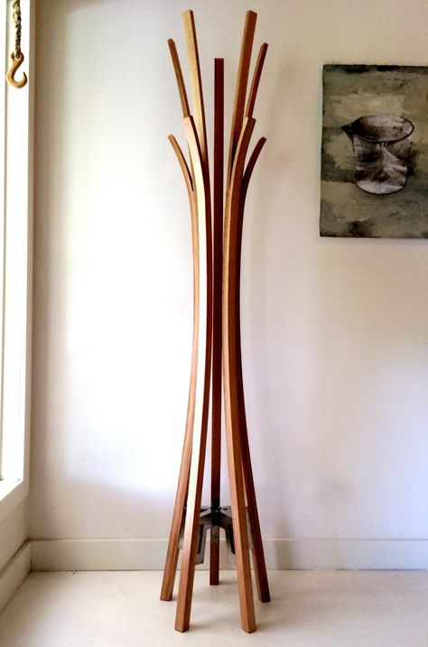 Corporate Lounge, Joshua Tree House, Free Standing Coat Rack, Mid Century Furnishings, Coat Tree, Modern Coat Rack, Living Space Decor, Hall Furniture, Art Furniture Design