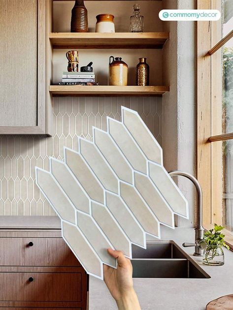 Kitchen Tile Backsplash, 3d Tiles, Tile Stickers, Kitchen Tile, Kitchen Tiles Backsplash, Home Tools, Wall Treatments, Painting Supplies, Tile Backsplash