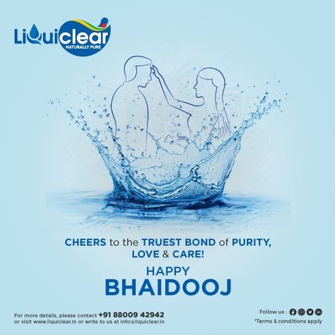 Team Liquiclear celebrates the truest bond of love, care, and purity with a glass of naturally pure! Here's wishing you all a very Happy Bhai Dooj! Contact Us: 8800942942 . . . #LDI #Liquiclear #happybhaidooj #bhaidooj2022 #purestbond #waterpurifier #waterpurification #purewater #innovation #watersofteners #waterpurifiers #stayhydrated #naturalpuremineralwater #switchtomineralrich #mineralwater #mineralrichwater #naturallypure #purewater Happy Bhai Dooj, Bhai Dooj, Delhi Metro, Beautiful Dress Designs, Water Softener, Mineral Water, Pure Water, Water Design, Illustration Girl