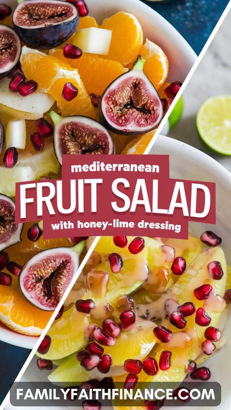 Finding a healthy dessert that’s light, refreshing, and easy to make can sometimes feel like a challenge. This Mediterranean Fruit Salad with Honey-Lime Dressing is a vibrant, delicious Mediterranean Diet dessert recipe, and just one of many easy dessert recipes perfect for creating sweet, healthy desserts your family will love. Save this pin now to explore more Mediterranean Diet Recipes and keep these simple, wholesome dessert ideas ready to brighten