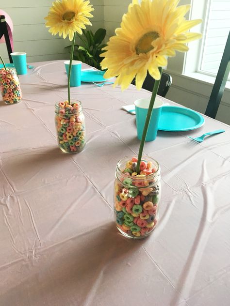 Pancake And Pajama Party Ideas Birthday Brunch, Pancakes And Pajamas First Birthday Party, Pancake And Pajama Party Decorations, Birthday Breakfast Party Decor, Pajama Party Centerpieces, Breakfast Birthday Party Decorations, Pancake Birthday Breakfast, Pancakes And Pjs Birthday Party, Pancake Party Decorations