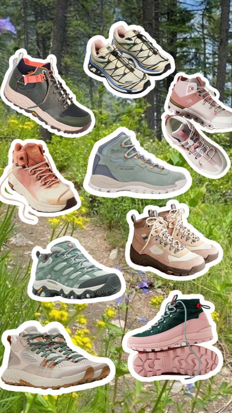 #hiking #boots are finally #cute ! #pnw #outdoorsy Aesthetic Hiking Shoes, Hiking Boots Aesthetic, Granola Girl Shoes, Cute Hiking Boots, Corporate Girl, Boots Aesthetic, Trekking Boots, Camping Gear Survival, Outdoor Outfits