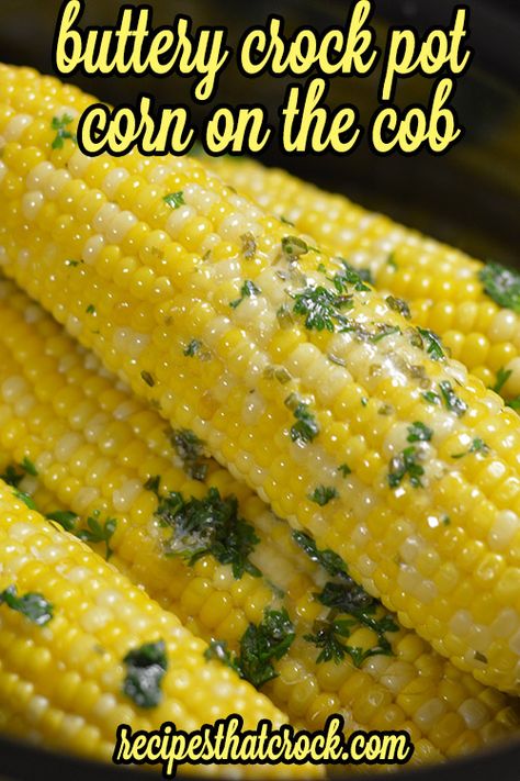 It's so easy, you can have corn on the cob, like, all the time. Get the recipe from Recipes That Crock.   - Delish.com Crock Pot Corn, Delicious Sides, Crock Pot Food, Corn Dog, Crockpot Dishes, Corn On The Cob, Corn Recipes, Crock Pot Slow Cooker, Crockpot Recipes Slow Cooker