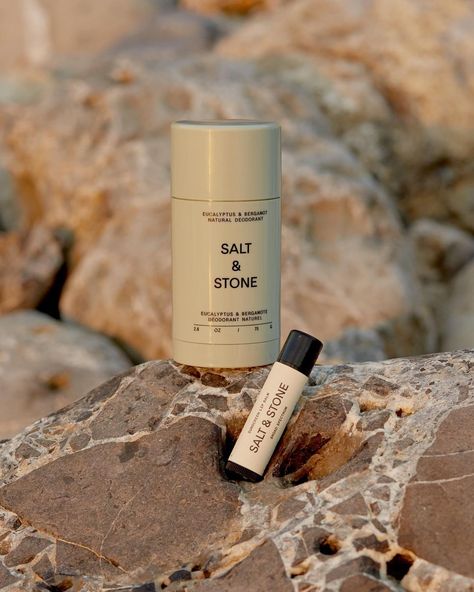 Salt And Stone, Lip Balm Packaging, Mint Lip Balm, Beauty Shooting, Photography Reference, Salt Stone, Product Shoot, Elegant Branding, Retail Store Design