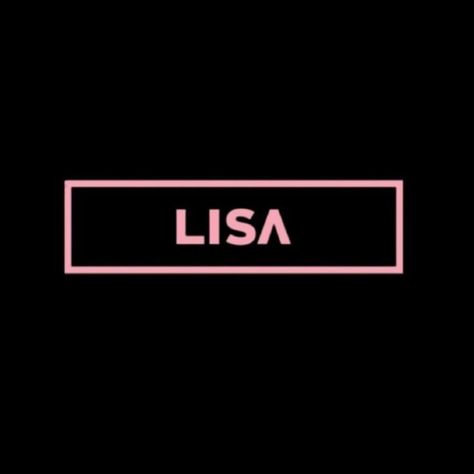 Lisa Name Logo, Jennie Park, Lisa Name, Blackpink Black, Filter Aesthetic, Free Edit, Bts Twice, Black Pink Background, Rose And Rosie