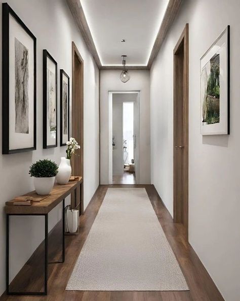 Discover a realm of corridor excellence through transformative concepts that redefine and elevate the overall corridor design experience. Flat Corridor Design, Apartment Corridor Ideas, Corridor Wall Design Home, Corridor Entrance Design, Small Corridor Ideas Narrow Hallways, Coridorio Wall Design, Corridor Design Home Modern, Coridorio Design Home, Corridor Interior Design Home