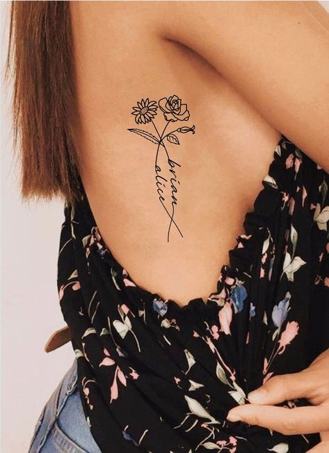 Birth Month Flowers Tattoo, Tattoo Couple, Mommy Tattoos, Petite Tattoos, Tasteful Tattoos, Flowers Tattoo, Classy Tattoos, Subtle Tattoos, Tattoos For Daughters