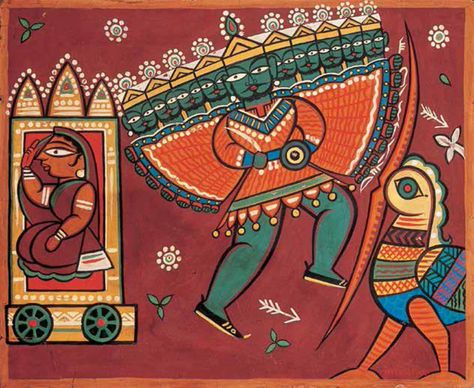 Kg Subramanyan, Jamini Roy Paintings, Kali Temple, Jamini Roy, Worli Painting, Modern Indian Art, Pichwai Paintings, Religious Paintings, Hinduism Art