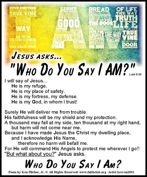 Jesus Asks.. Who Do You Say I AM? Who Do You Say I Am, Jesus Is My Best Friend, Friends Bible Verse, God Ideas, Peace Messages, Daily Focus, Womens Bible, Story Crafts, Wisdom Bible