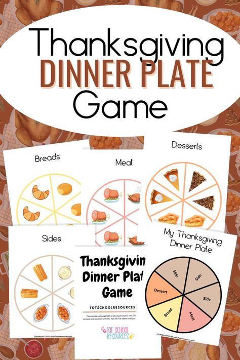 The Thanksgiving Dinner Plate game is a perfect Thanksgiving game for kids. This activity is easy enough that even preschool age kids can play! Grab the free printable game and play today. Pictures Of Thanksgiving Dinner, Turkey Games For Kids, Thanksgiving Table Activities, Thanksgiving Dinner Plate, Food Games For Kids, Thanksgiving Mats, Thanksgiving Dinner Plates, Fun Thanksgiving Games, Play With Kids