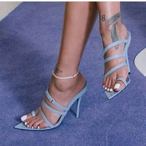 Fenty Heels, Rihanna Shoes, Rihanna Fan, Creative Shoes, Cute Shoes Heels, Beautiful High Heels, Soft Shoes, Girly Shoes, Shoe Style