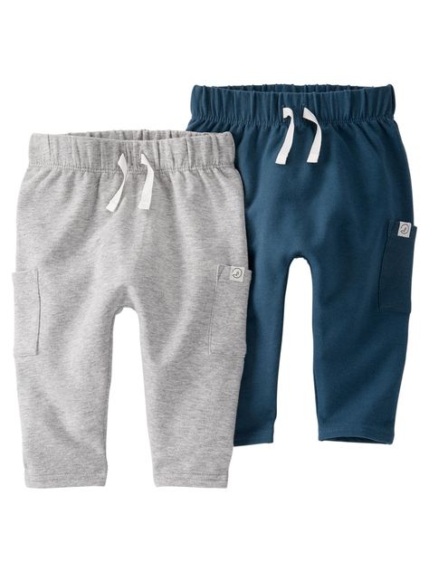 PRICES MAY VARY. 95% Organic Cotton, 5% Elastane Imported Pull On closure Machine Wash Certified organic by the Global Organic Textile Standard (GOTS) 2-pack joggers for baby Side pockets Planet Clothing, Smoothie Healthy, Neutrogena Makeup, Gray Winter, Baby Bottoms, Cotton Sweatpants, Baby 2, Boys Bottoms, Carters Baby