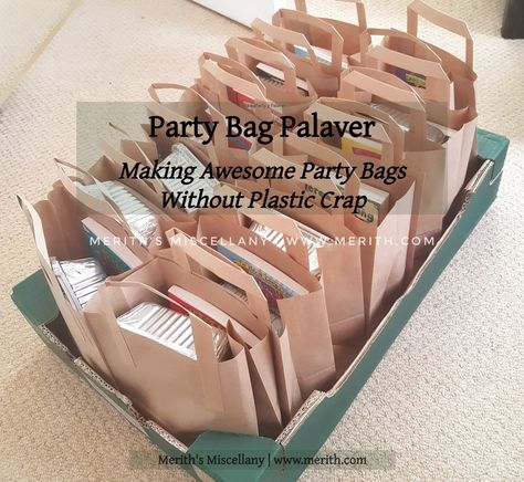 Party Bag Palaver - Party Bags Without Plastic Crap Diy Kids Party Decorations, Diy Party Bags, Diy Kids Party, Lolly Bags, Party Bags Kids, Love Party, Alternative Gifts, Birthday Bag, Halloween Chocolate