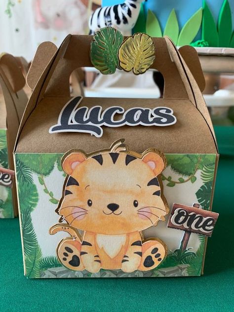 Safari Birthday Party Decorations, Baby Gift Packs, Baby Safari Animals, Jungle Invitations, Personalized Favor Boxes, Zoo Party, Safari Theme Party, Wild One Birthday Party, Safari Birthday Party