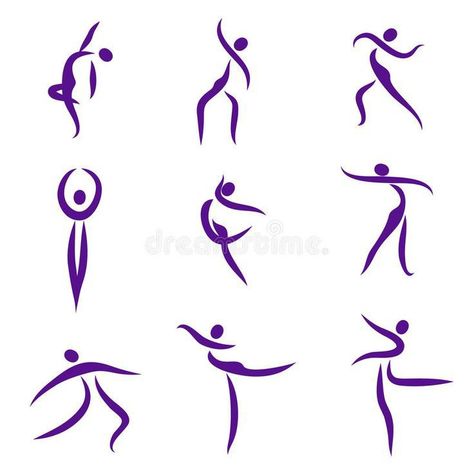 Athlete Silhouette, Symbols Illustration, Dance Vector, Silhouette Outline, Dance Logo, Abstract People, Illustrator Design Tutorial, Stick Figure Drawing, Logo Design Inspiration Branding