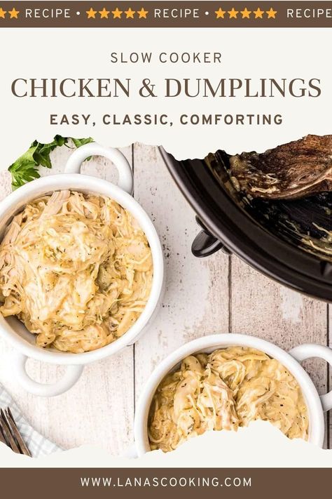 Recipe For Chicken And Dumplings, Dumplings Crockpot, Slow Cooker Chicken Dumplings, Slow Cooker Chicken And Dumplings, Crockpot Foods, Chicken Dumplings Recipe, Turkey Ideas, Chicken And Dumplings Recipe, Veggie Recipe