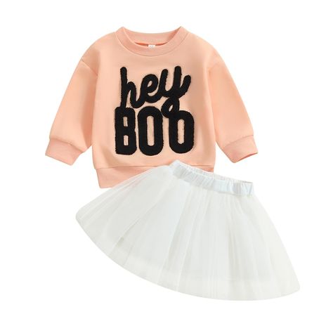 PRICES MAY VARY. 【MATERIAL】: Cotton blend baby Halloween outfit for toddler girl, ultra soft, skin-friendly, gentle on their delicate skin, providing a cozy and soothing feel throughout Fall Winter Halloween for toddler baby girl 【DESIGN】: Unique Halloween baby girl outfit, 'Hey Boo','Boo BABE'''Spooky SIS'' letter embroidered Halloween pullover top for toddler girl, Long sleeve halloween boo shirts for toddler girls, matching white mesh tulle tutu dress, boutique Halloween skirt clothes set, ad Newborn Halloween Outfits, Toddler Halloween Outfits, Fall Toddler Outfits, Toddler Fall Outfits Girl, Tutu Skirt Outfit, Halloween Costume Toddler Girl, Embroidered Halloween, Toddler Girl Halloween