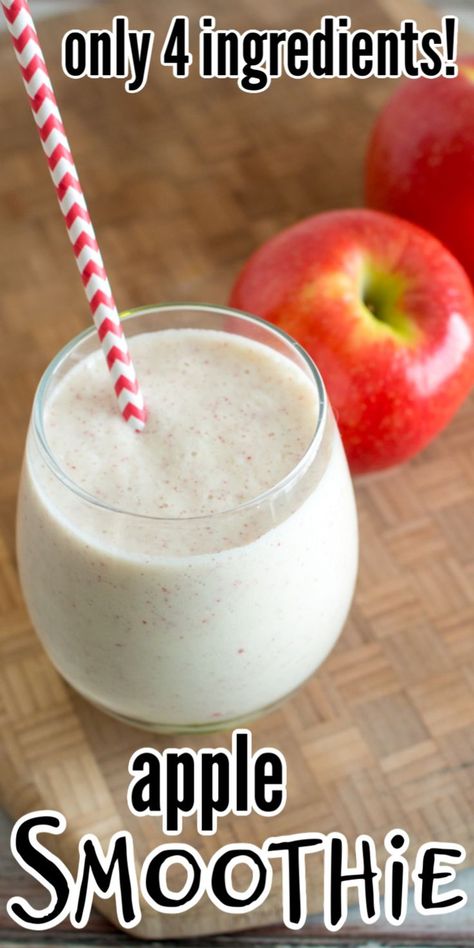 Upstate Ramblings, Apple Smoothie Recipes, Detox Shakes, Apple Smoothie, Snack Smoothie, Protein Smoothies, Smoothie Healthy, Yummy Healthy Snacks, Healthy Apple