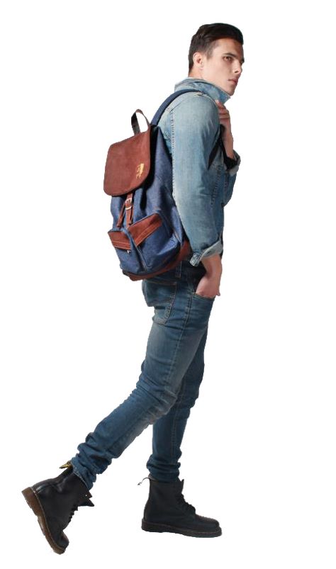 Walking With Backpack Reference, Guy Walking Reference, People Walking Png, Photoshop Transparent, Walking Reference, Model Vivant, People Photoshop, Backpack Jeans, Guy Walking