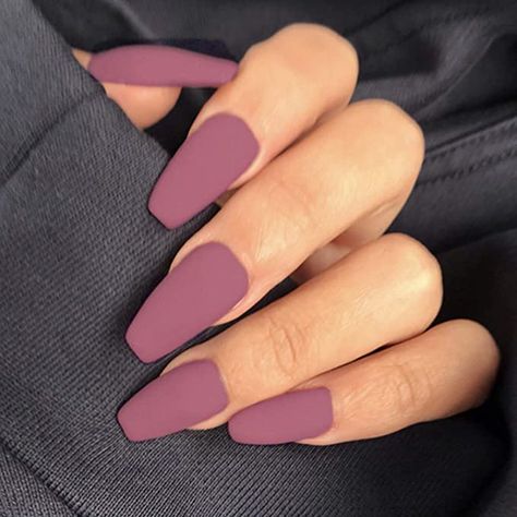 Matte Nail Art Designs, Nails Done At Home, L Nails, Matte Nail Colors, Matte Nail Art, Matte Nail, Lavender Nails, Cute Nails For Fall, Matte Nails Design