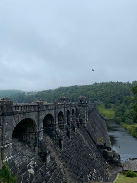 Wales dam bridge gaelic uk welsh lake liverpool aesthetic dark academia old foresty vibe Welsh Culture Aesthetic, Gaelic Aesthetic, Welsh Aesthetic, Liverpool Aesthetic, Wales Aesthetic, Wales Landscape, Aesthetic Setup, Anglesey Wales, Mountains Aesthetic