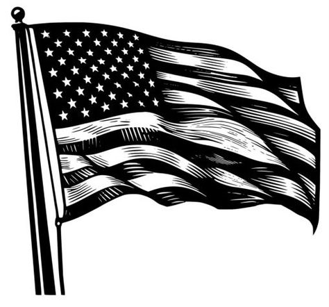 American Flag Drawing, Flag Drawing, American Flag, Flag, Drawings, Quick Saves