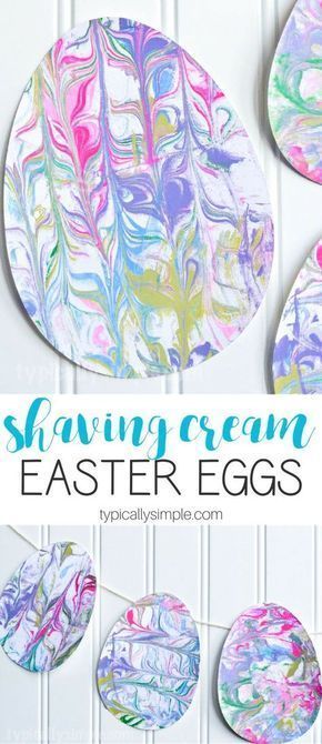 Cream Easter Eggs, Shaving Cream Easter Eggs, Easter Egg Craft, Teen Crafts, Egg Craft, Easter Crafts For Toddlers, Easter Preschool, Creation Station, Spring Craft