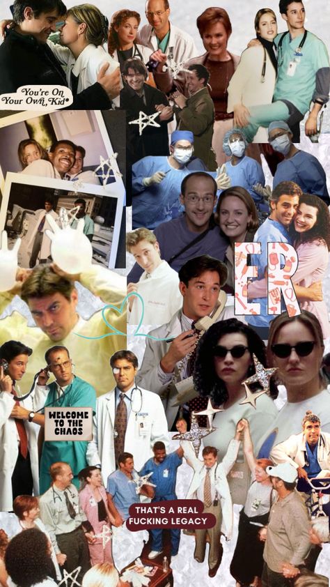 ER TV show collage #ER #tvshow #markgreen #johncarter Tv Show Collage, Er Tv Show, Current Mood, Movies Showing, Tv Shows, Collage, Tv, Books, Music